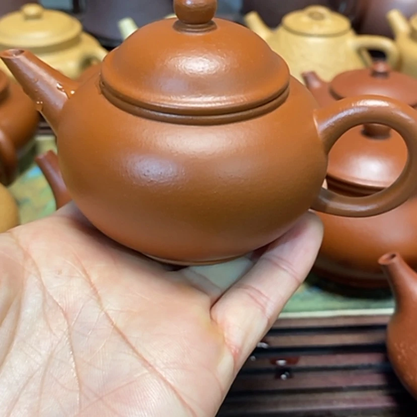 【闪购商品】紫砂茶壶朱泥半手工125毫升