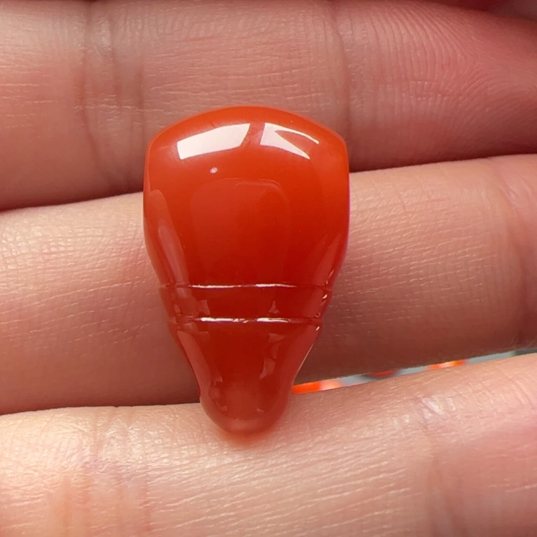 南红玛瑙未镶嵌三通12mm