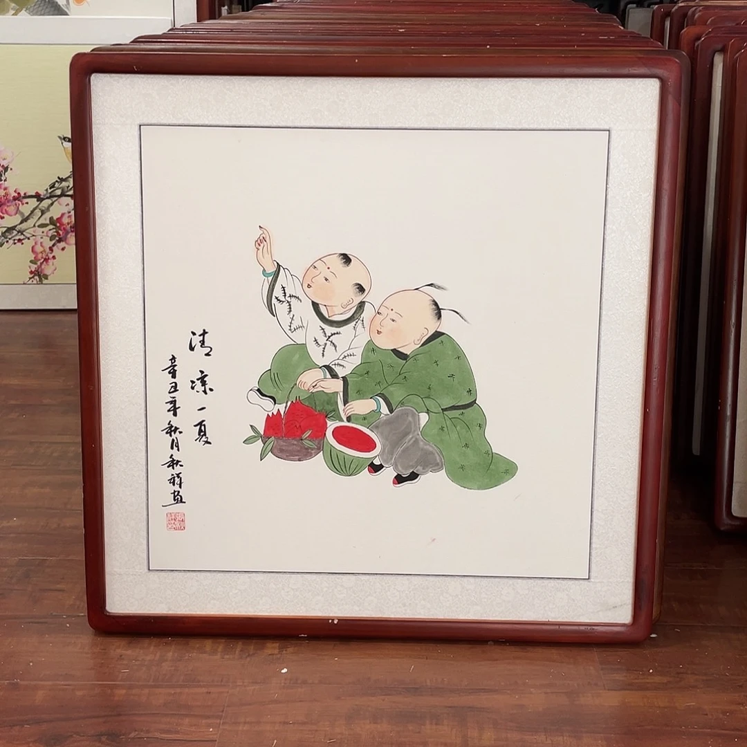 国画带框尺寸63*63厘米