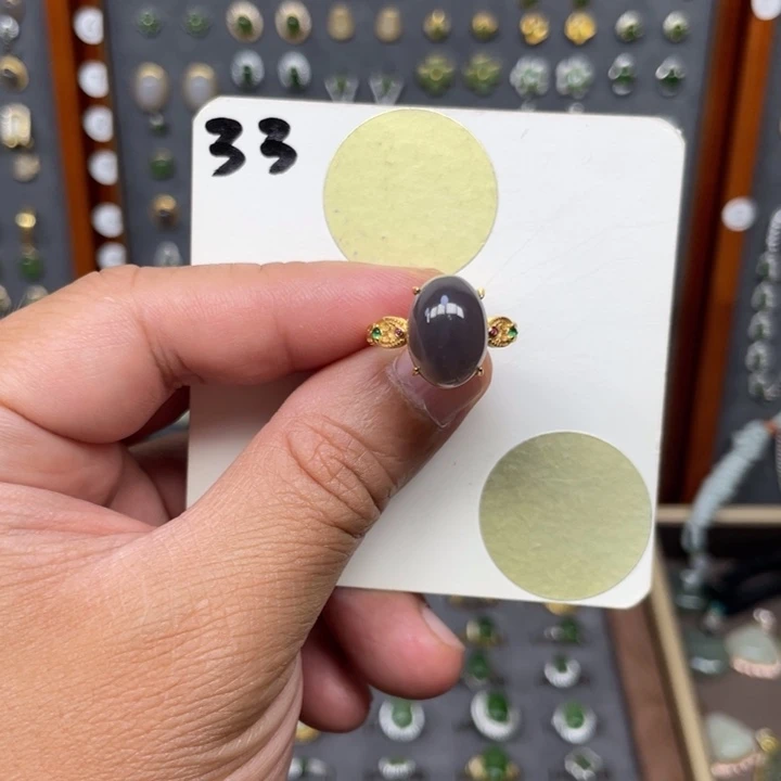 和田玉戒指银S925镶嵌和田玉33