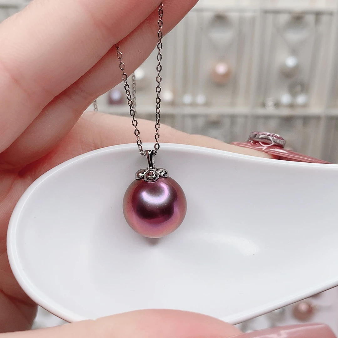 吊坠(赠链)银S925镶嵌淡水珍珠