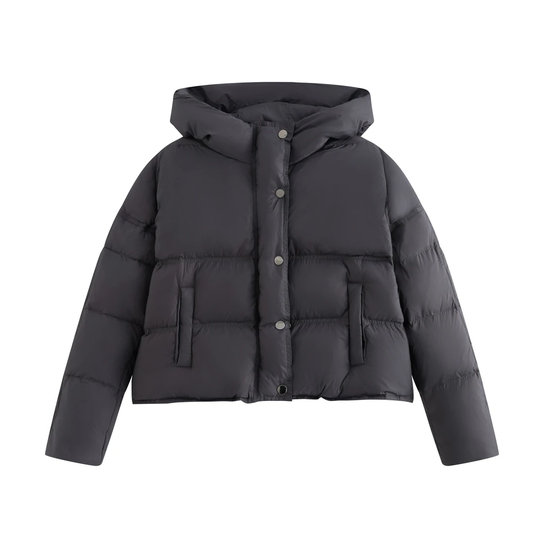 现2024年新款设计师短款面包保暖外套D24379