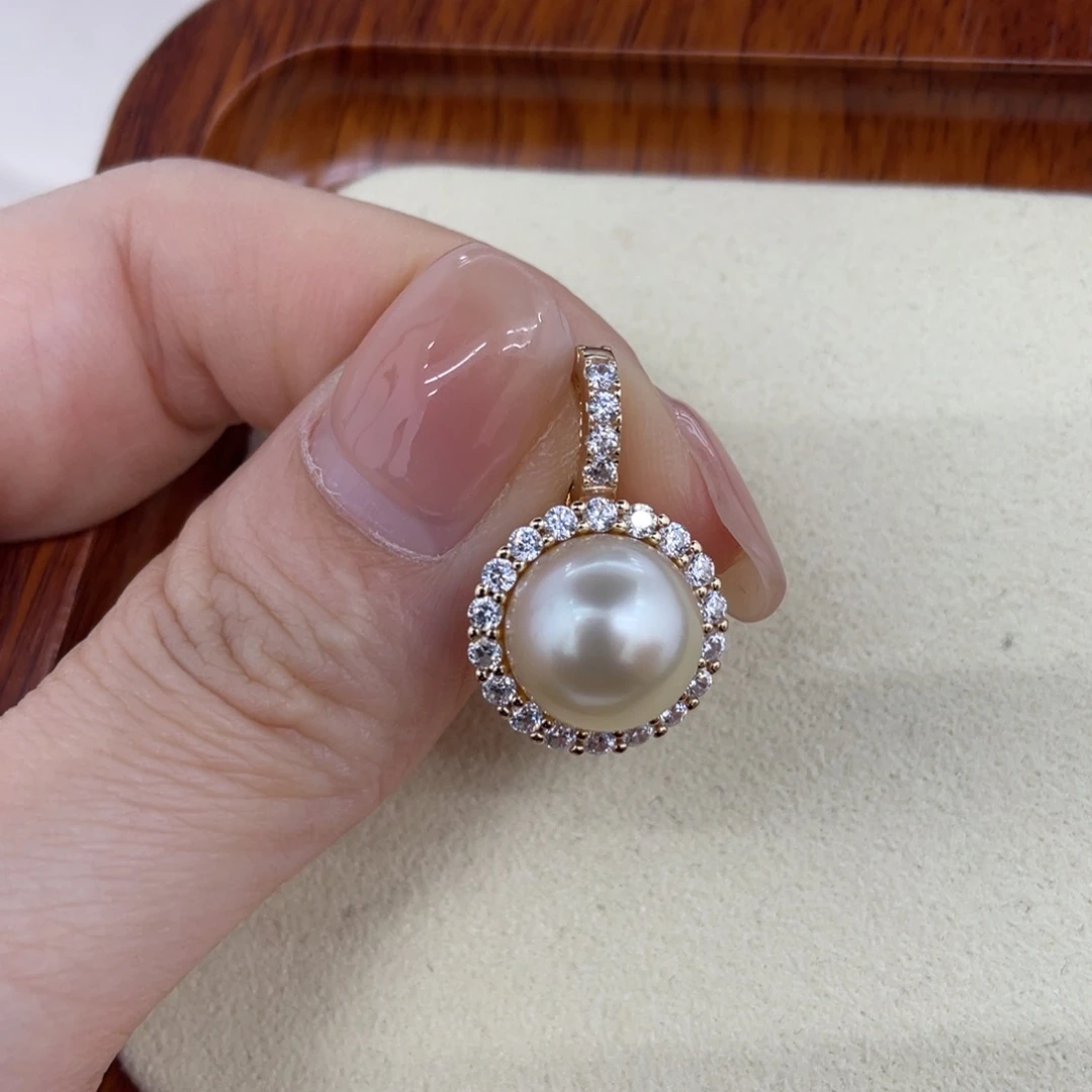 颈饰海水珍珠银S925镶嵌