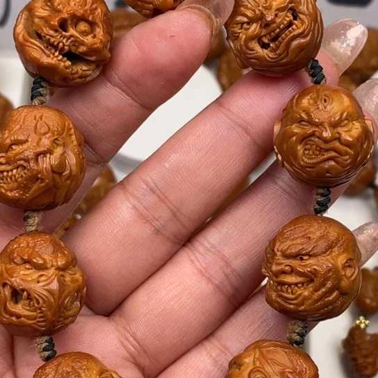 橄榄核手串/手链橄榄绿和方法