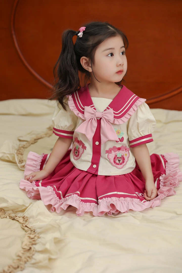 现货2025夏季新款JK学院风套装