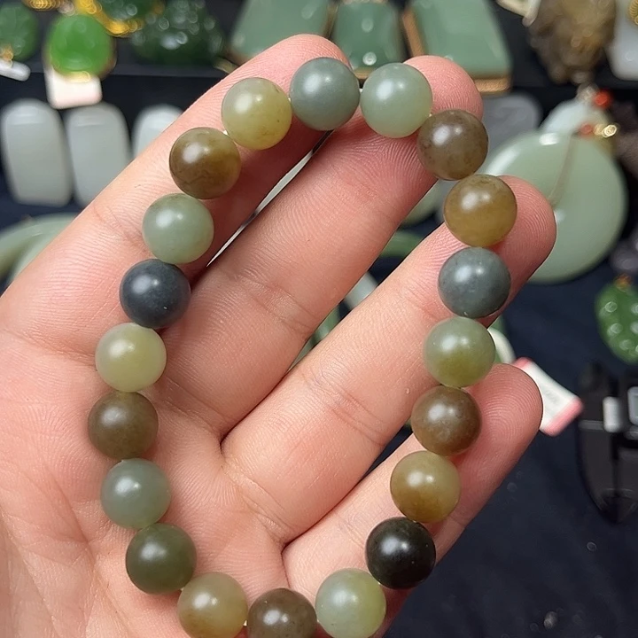 和田玉未镶嵌手链23