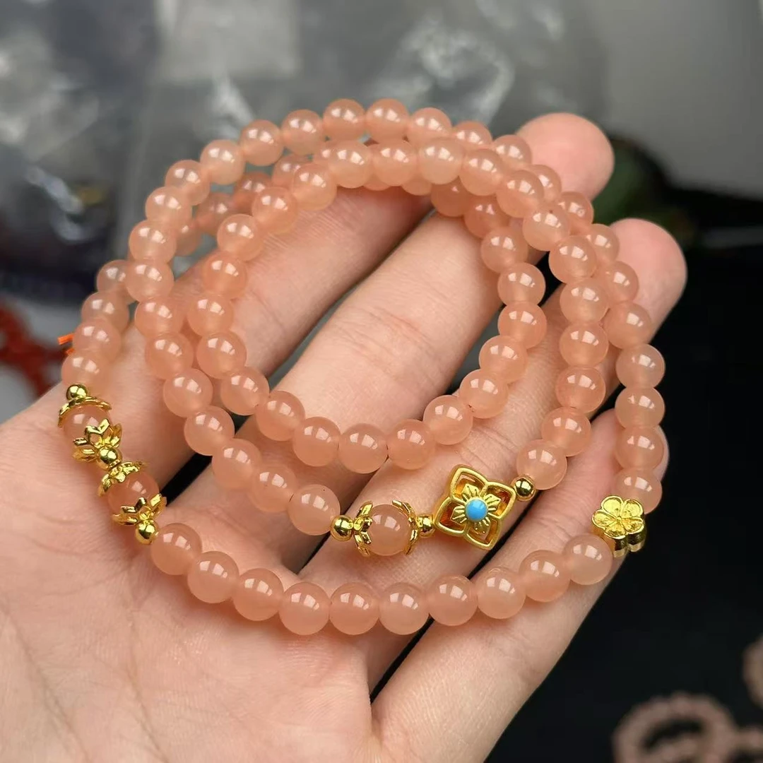 青海藕粉卡6DIY三圈项链-A2153