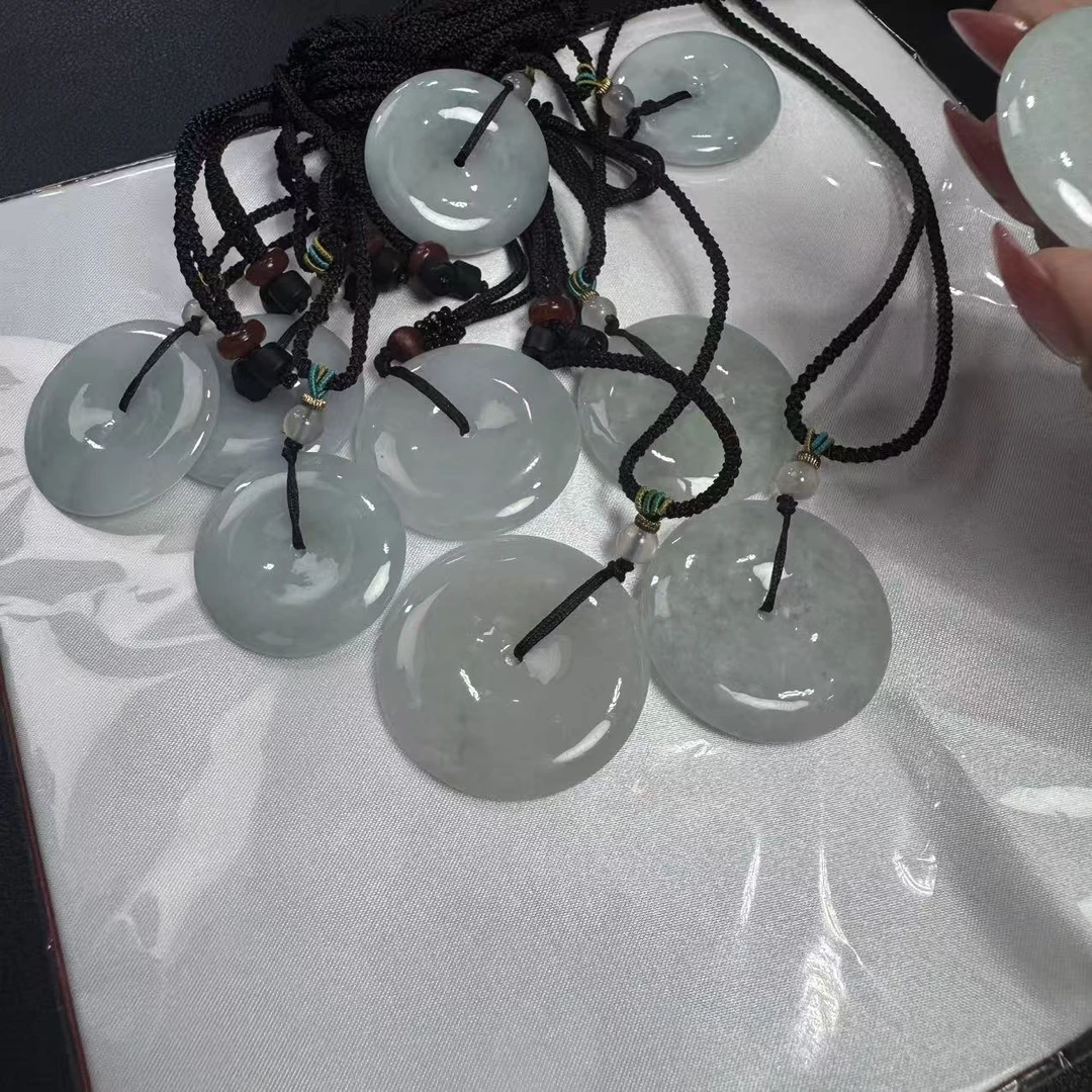 天然A货翡翠平安扣吊坠-f024-多样性发一