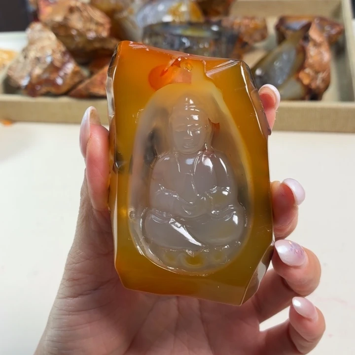 玛瑙/玉髓未镶嵌吊坠(不含链)