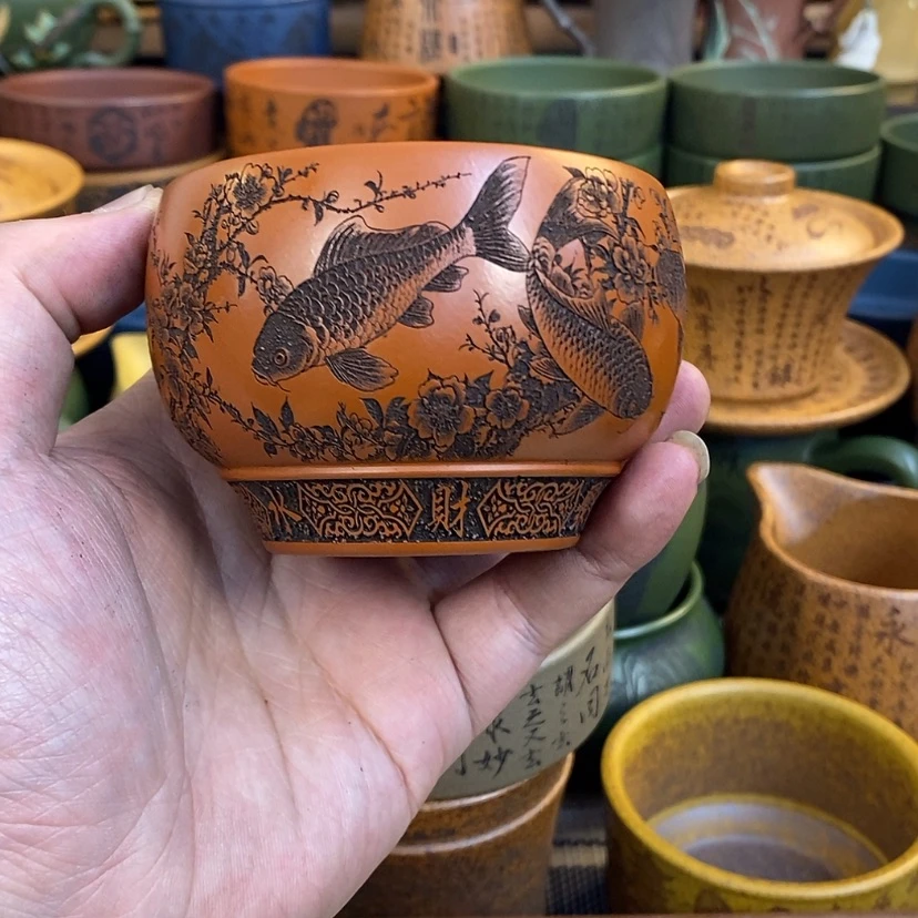 【闪购商品】紫砂杯子宜兴全手工紫砂杯