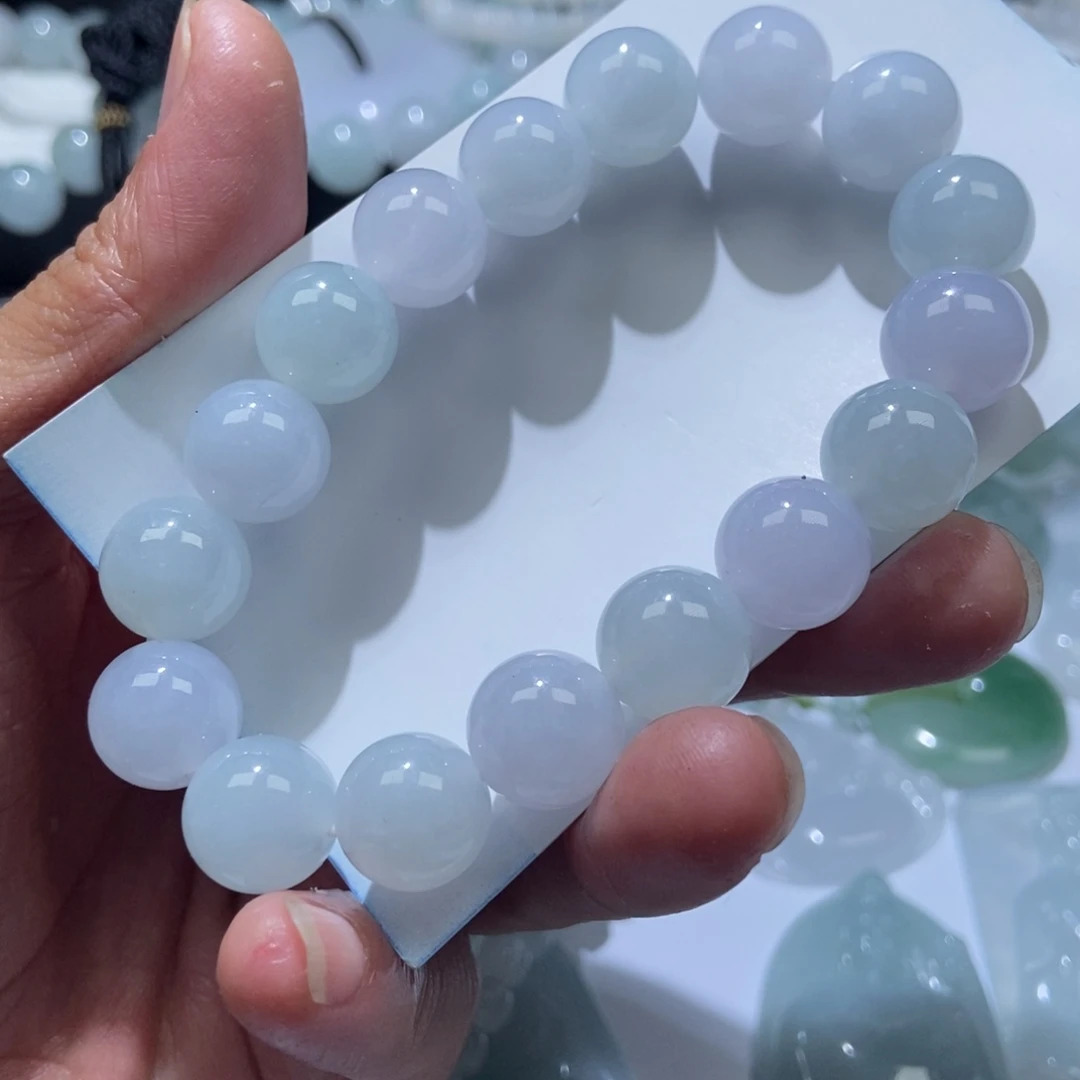 定制翡翠未镶嵌手串卡12.5