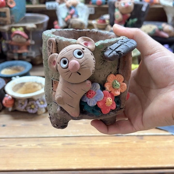 一***依嘻哈微瑕多肉花盆百搭
