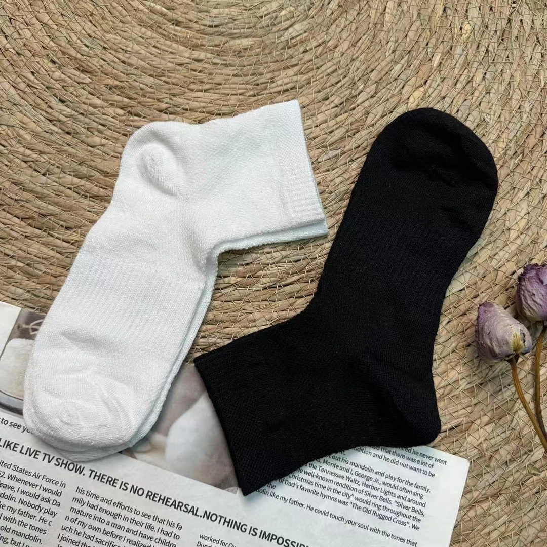 【夏季网眼短筒袜五双装】汉麻雨露麻夏季短筒38-40网眼袜