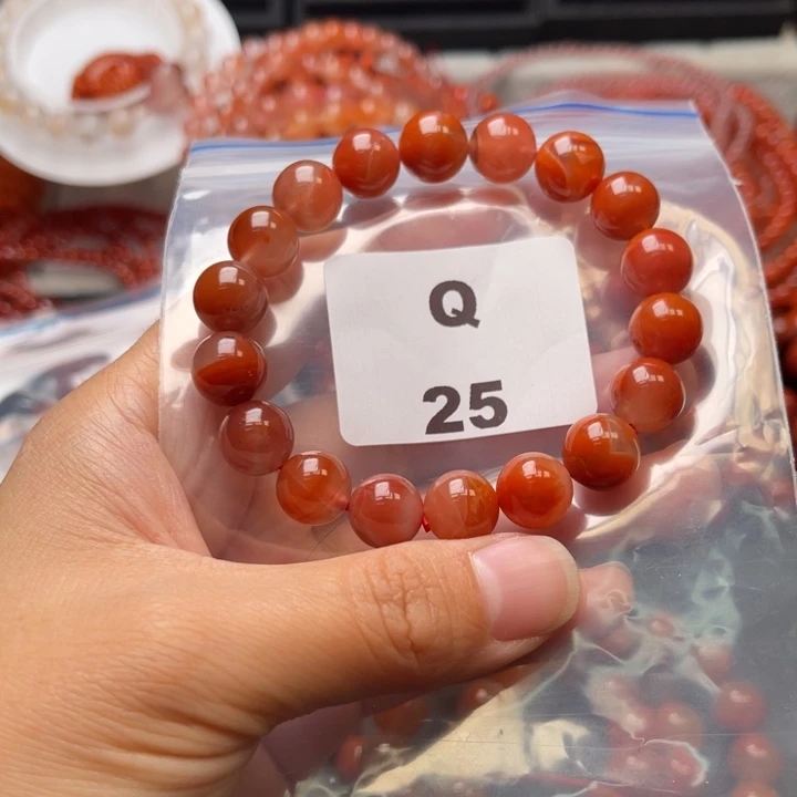 南红玛瑙未镶嵌多样性发货默认微瑕称重10mm