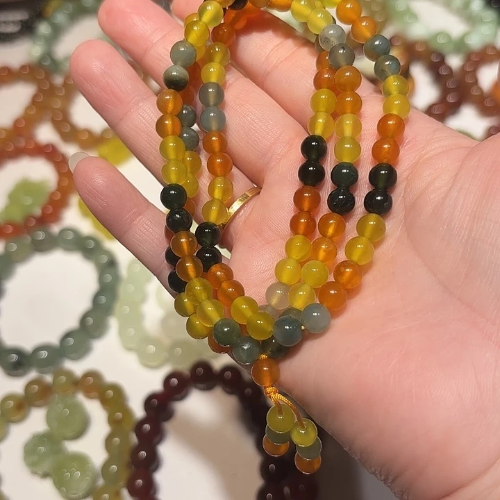 蛇纹石玉未镶嵌手串