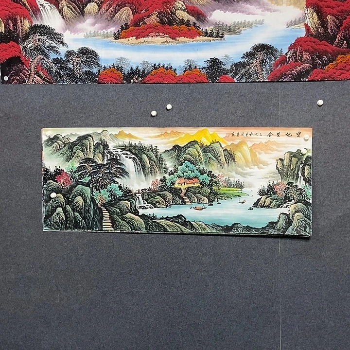 国画小六尺山水一副