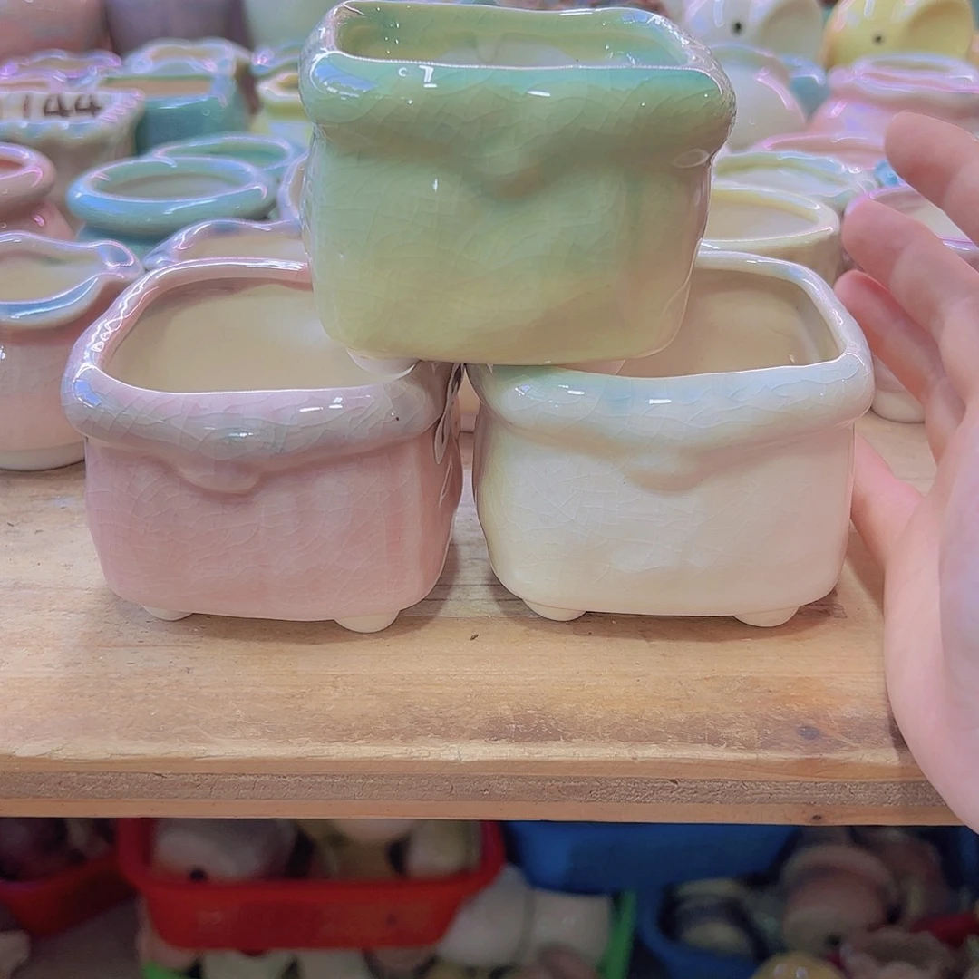 陶瓷花盆当场满12包邮