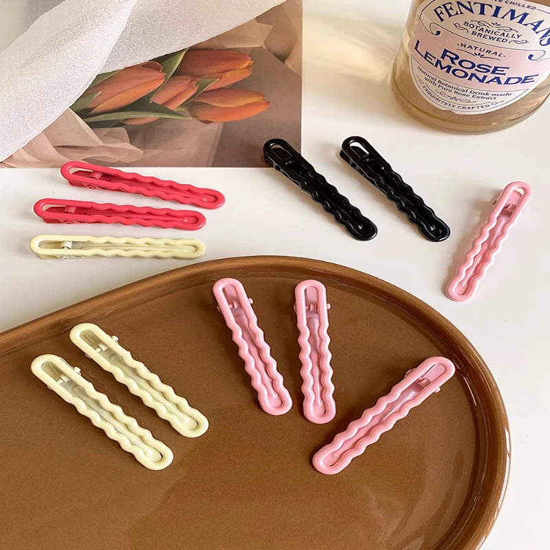 护士帽固定夹子发夹高端精致侧边脑后一字夹侧边日系耳边夹鸭嘴夹