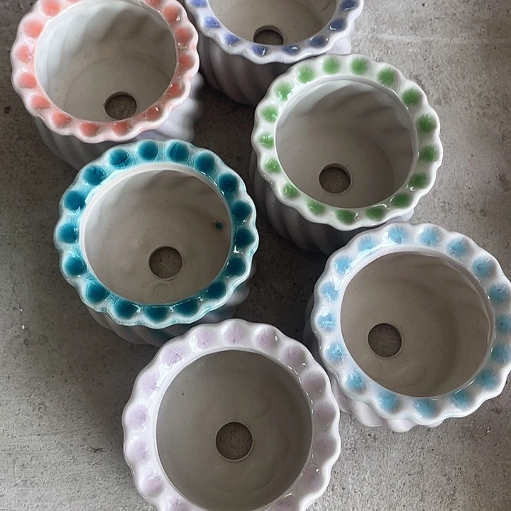 7.5*5 半手工花盆浮力浮力啦