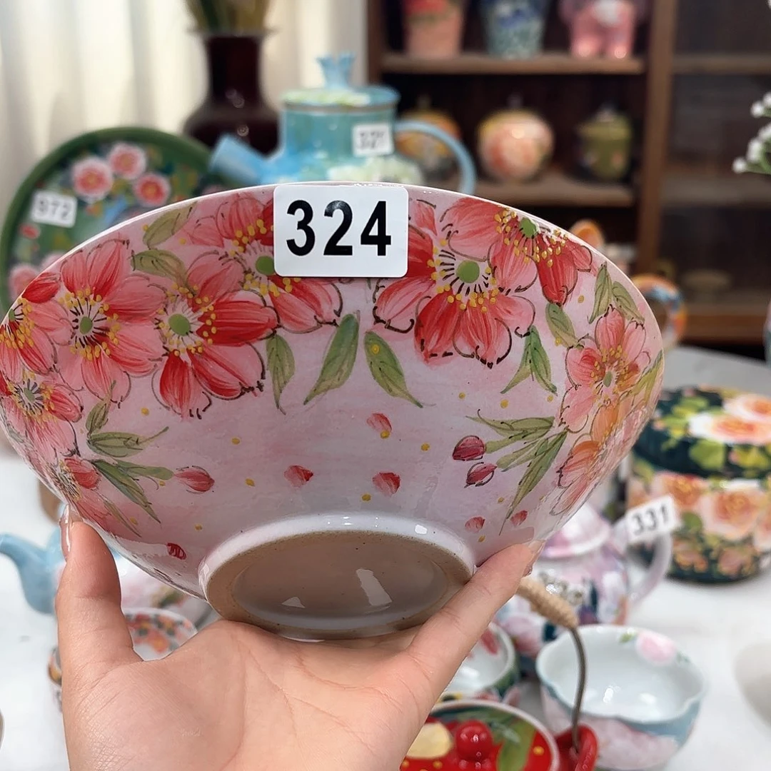 景德镇手绘高温釉下彩陶瓷茶具