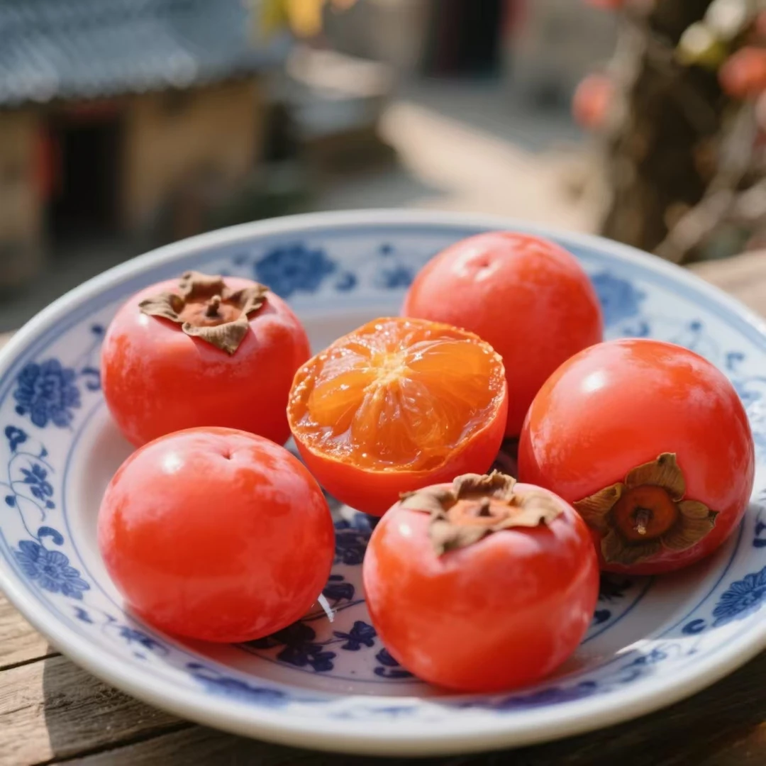 【放软再吃】【陕西火晶柿子】新鲜采摘软糯香甜流心蜜柿，顺丰直发