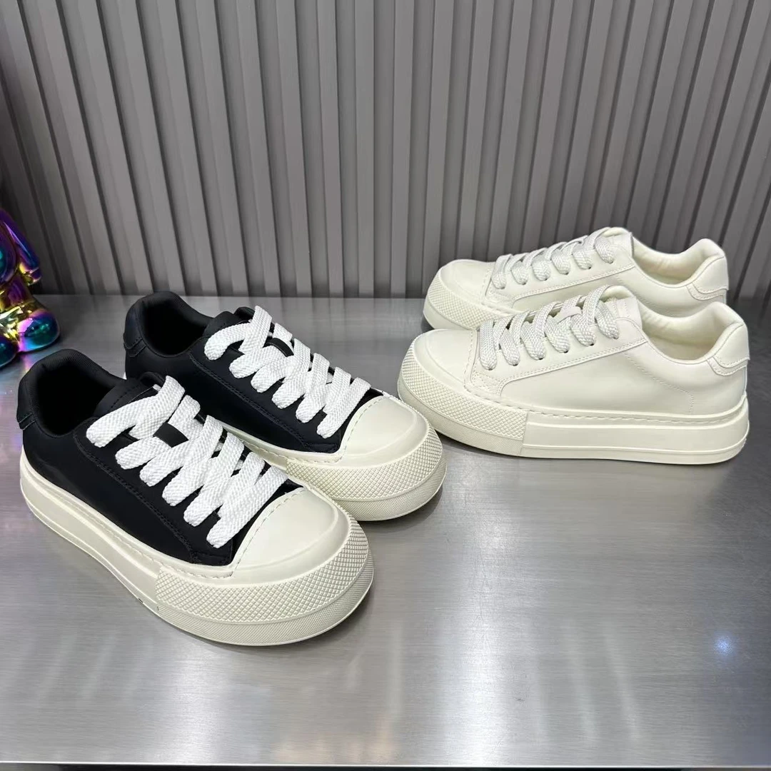 【皮鞋码】春季新款皮面拼接经典系带百搭舒适男士时尚休闲潮鞋款ms