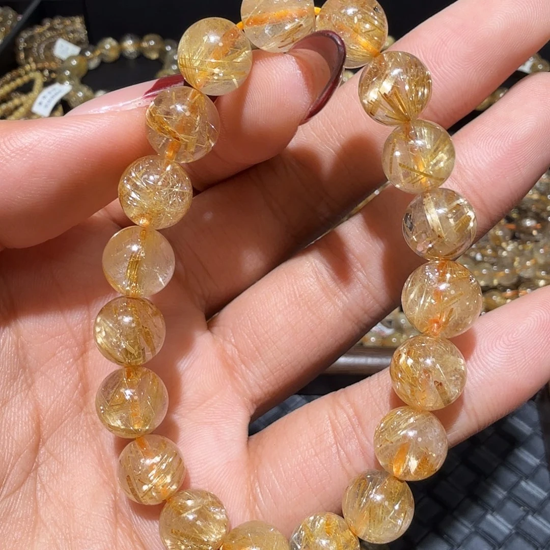 手链未镶嵌发晶天然金发晶