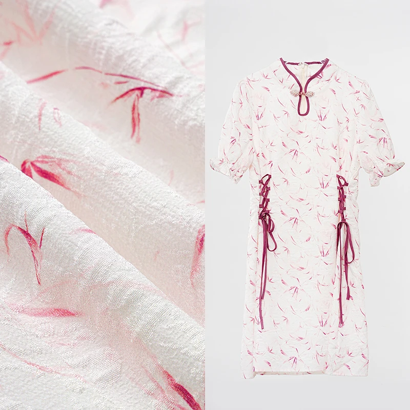 2025新款夏季新中式国风盘扣抽绳百搭气质碎花长款连衣裙