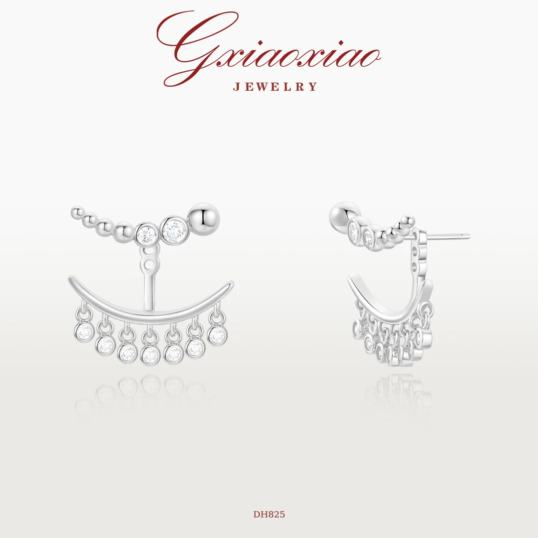 G XIAOXIAO 镀K金 【星河落月】时尚高级感百搭耳环 DH825