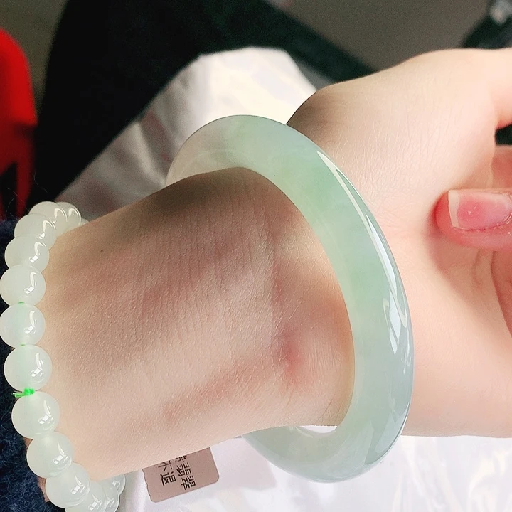 翡翠未镶嵌手镯缅甸天然a货翡翠手镯