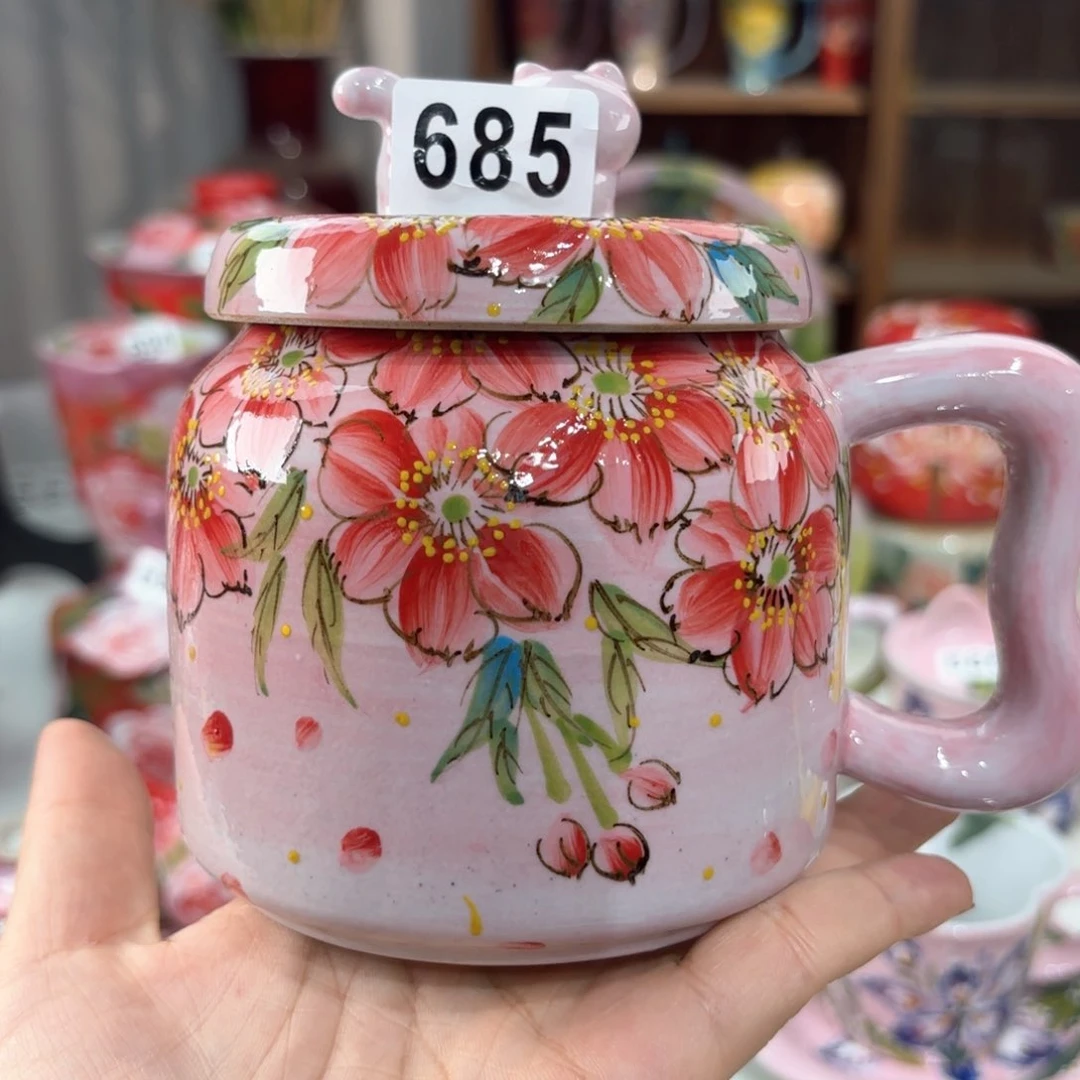 景德镇手绘高温釉下彩陶瓷茶具