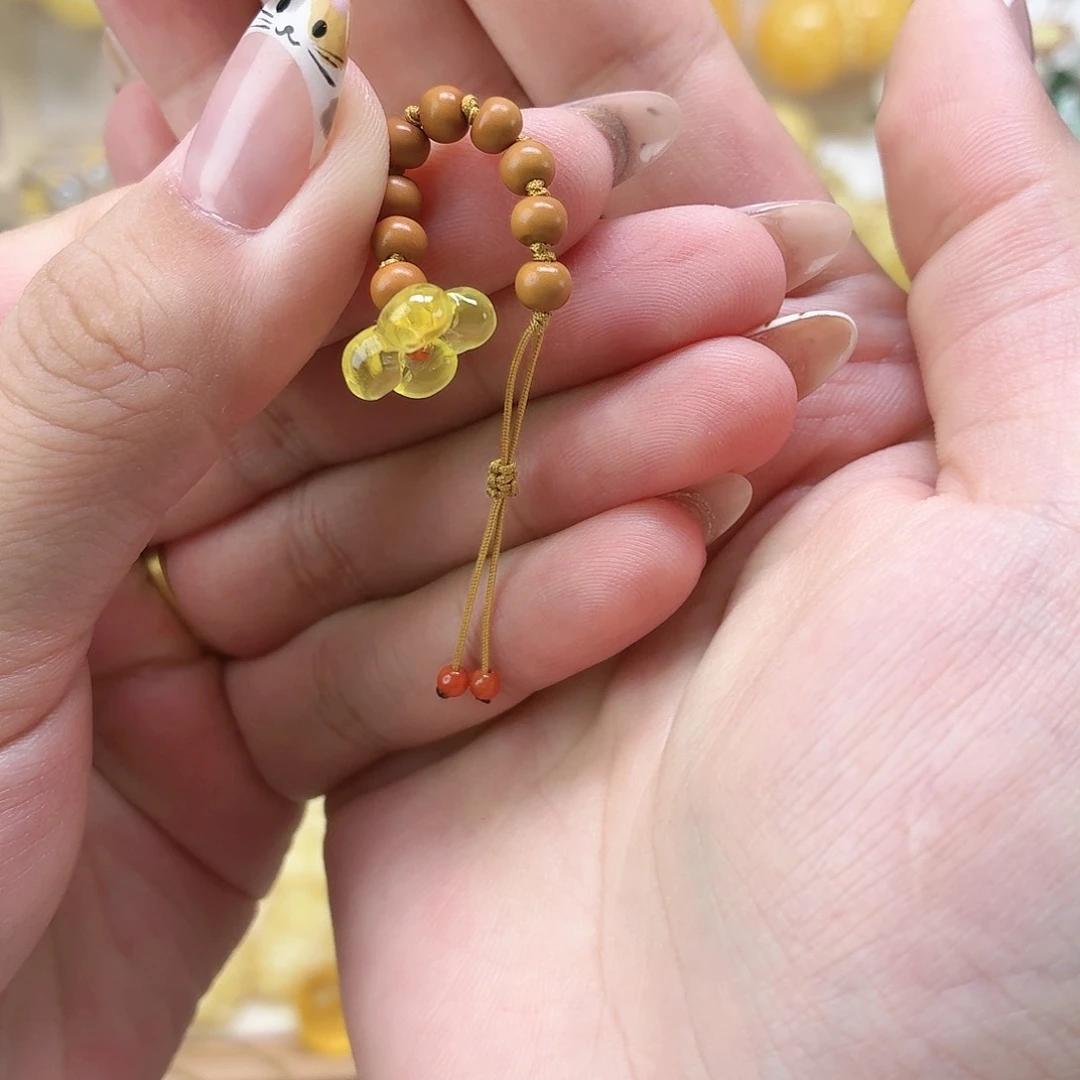 未镶嵌蜜蜡裸石金珀桂花万能卡子