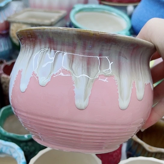 多肉绿植 陶瓷花盆9.9包邮