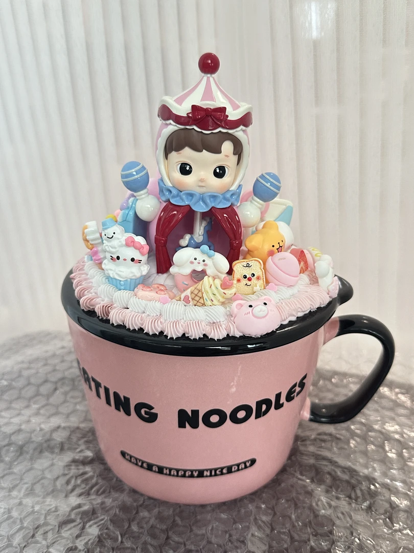 潮玩 泡面碗 DIY手作 奶油胶