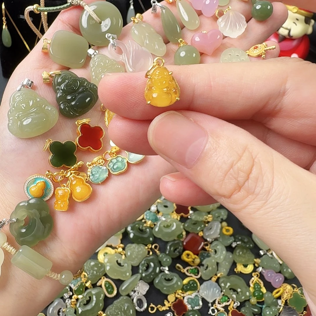 玛瑙/玉髓合金颈饰