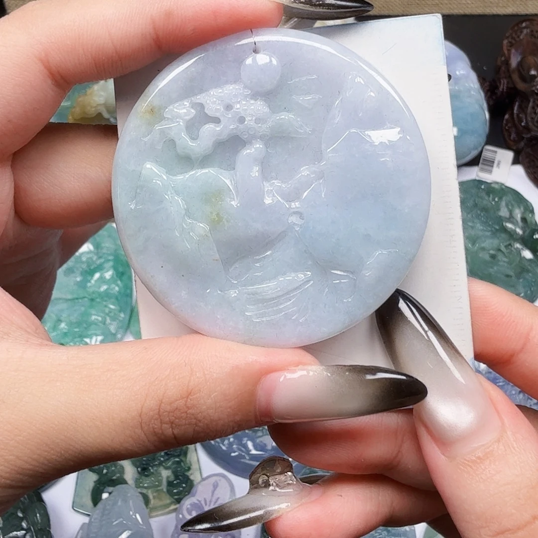 翡翠未镶嵌挂件翡翠