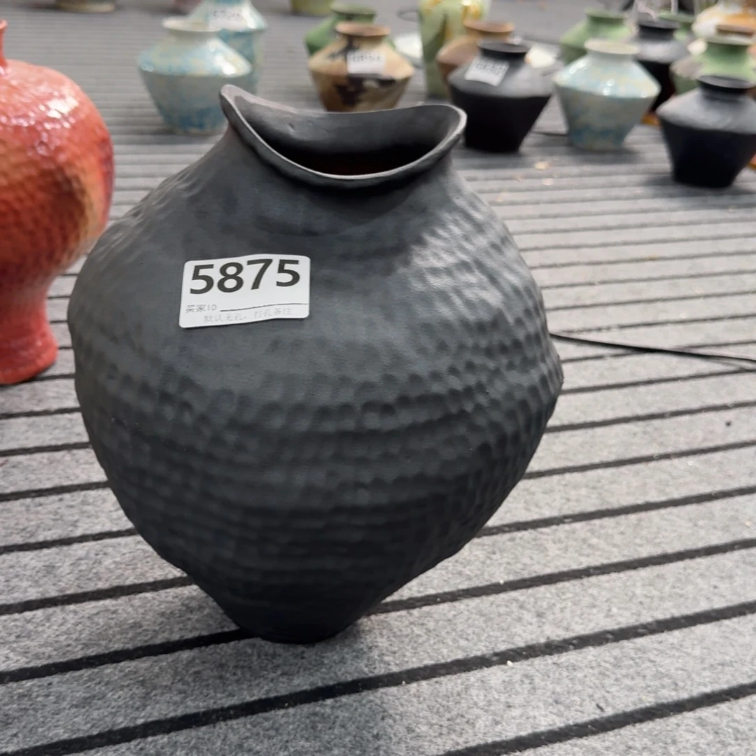 稳***福景德镇陶瓷景德镇高温花瓶编码5875高32口10默认无孔