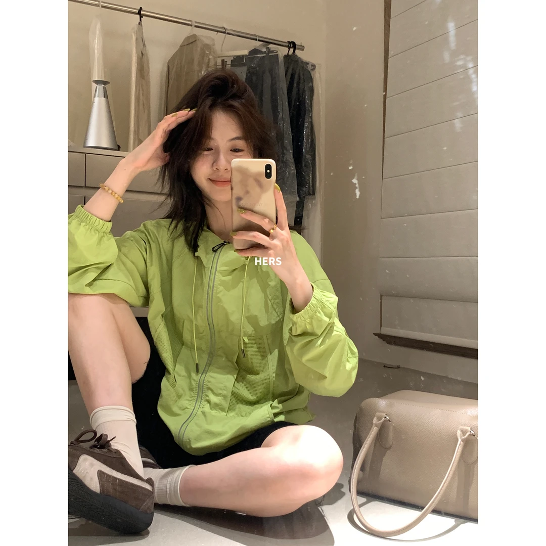 美树【Hers】简约户外轻运动日常通勤冲锋防晒衫  20725#