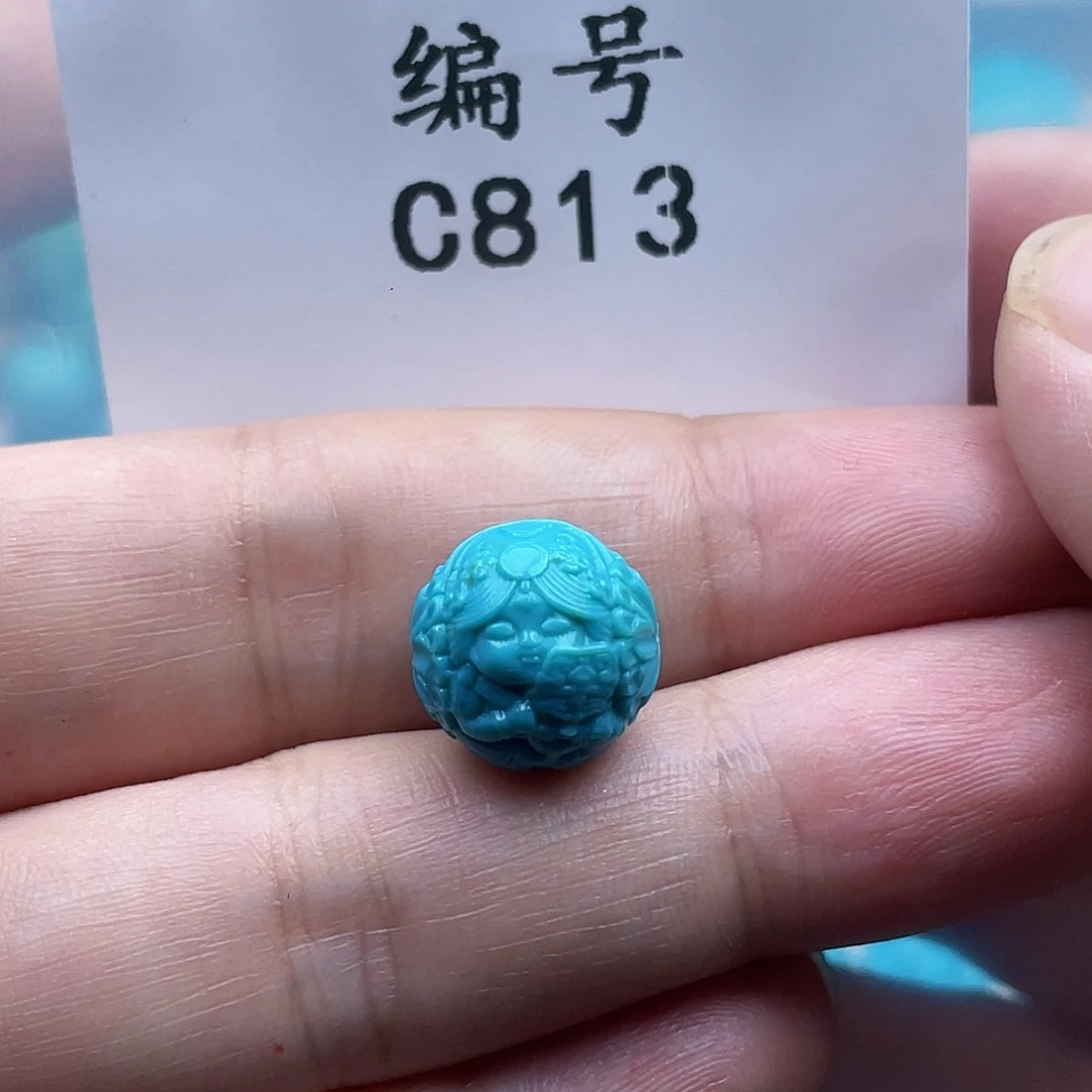 A***l绿松石未镶嵌珠宝奇石