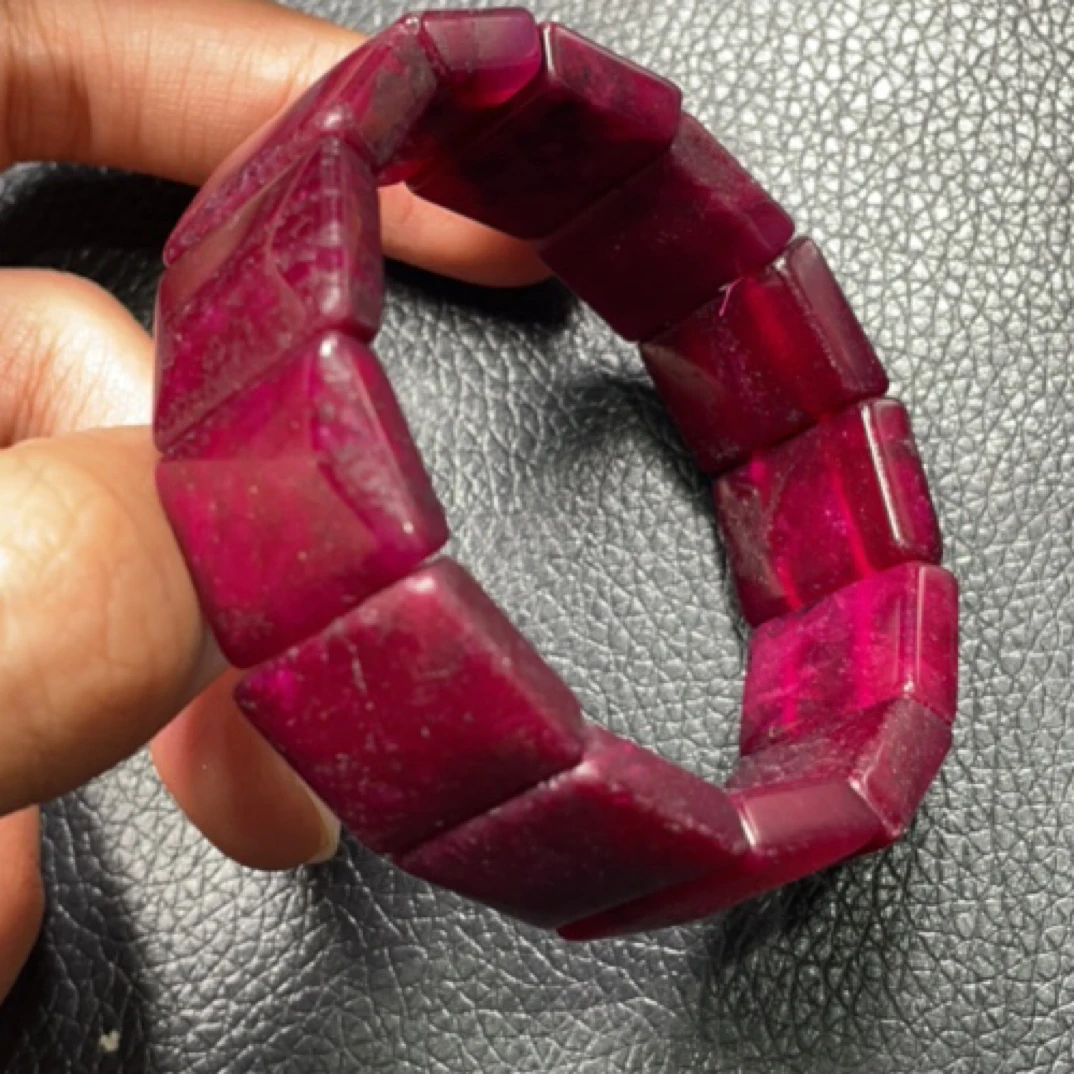 554  玫红色手牌手串