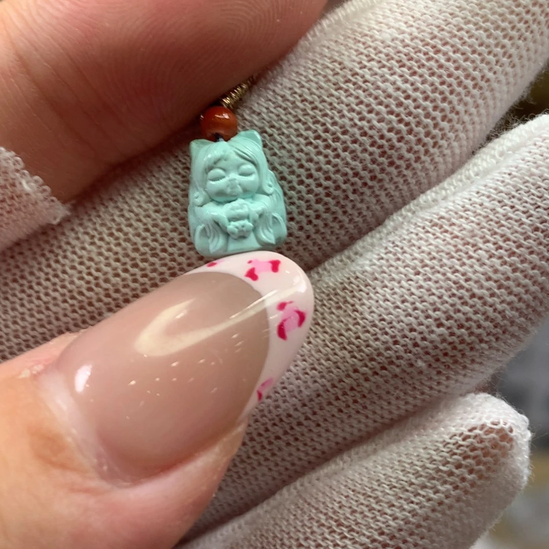 绿松石未镶嵌挂件