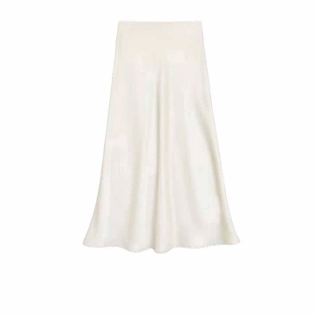 2025新款法式鱼尾半身裙显瘦百搭白色高腰包臀裙简约时尚香云纱