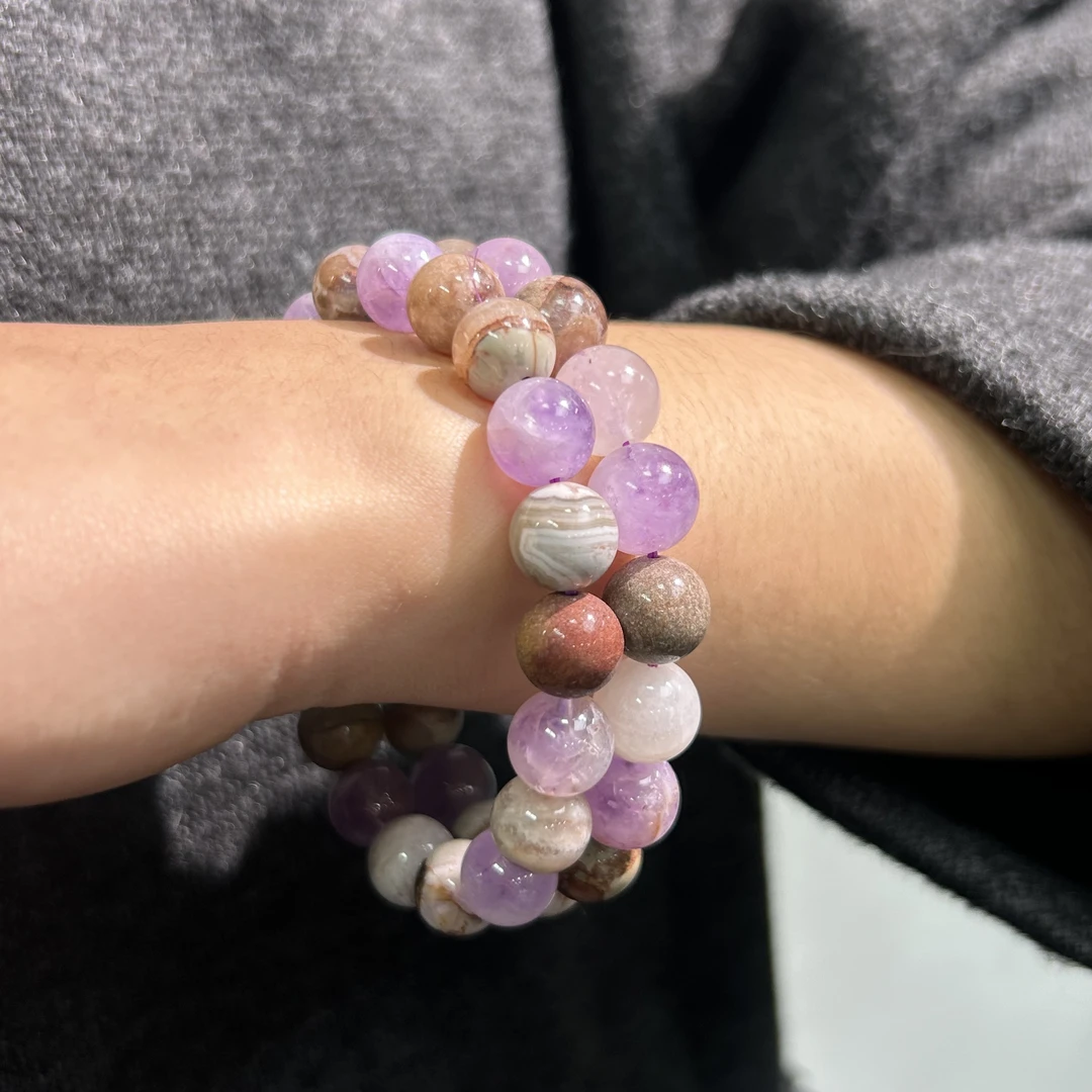 【潜珑】LL-0824极光仙女水晶手串约卡12mm