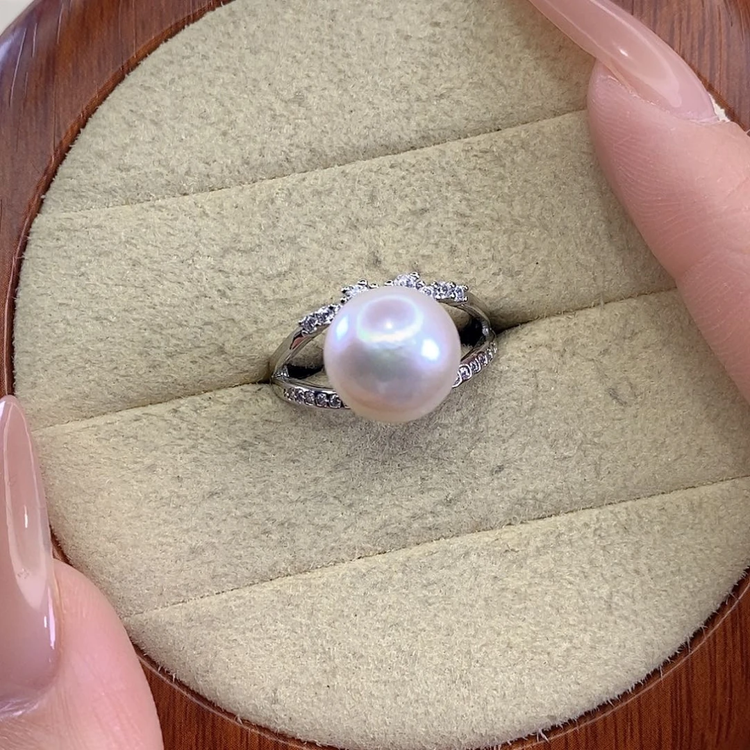 淡水珍珠合金戒指F