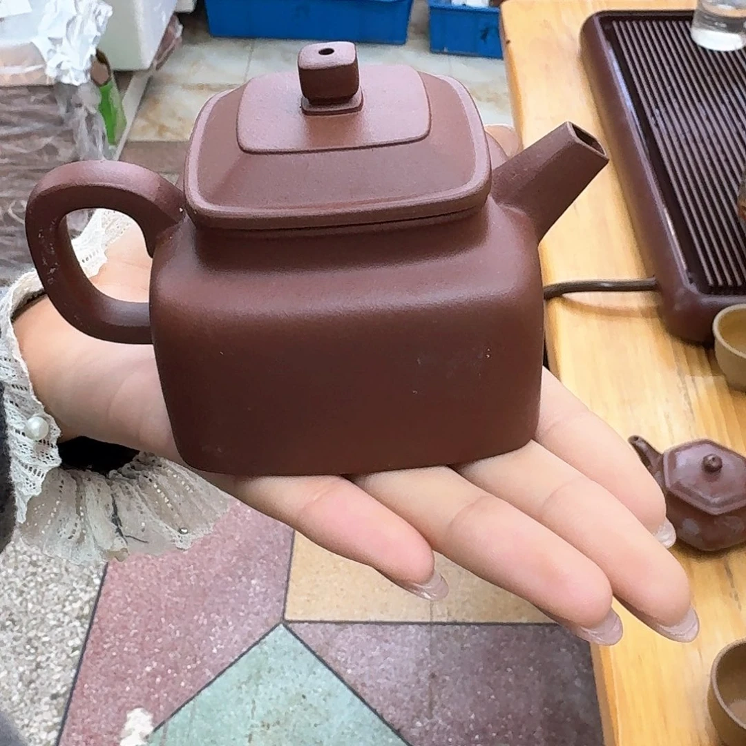 紫砂茶壶紫砂壶四方德钟160cc