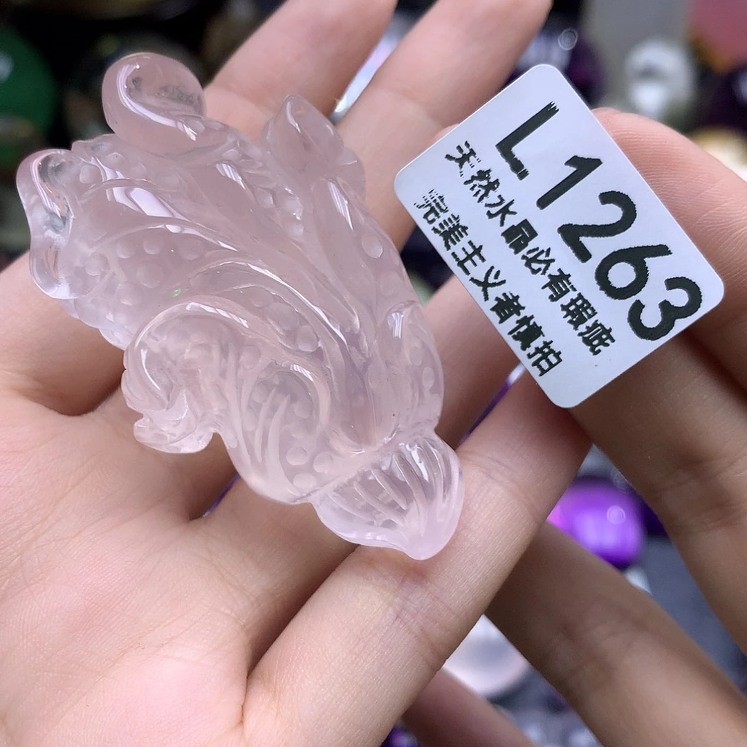 安***0珠宝半成品水晶未镶嵌手把件