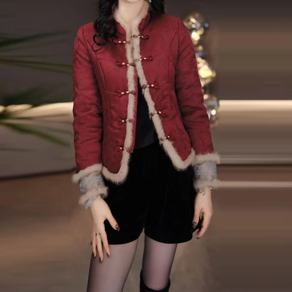 时尚短款棉服女2025秋冬新款洋气质宽松显瘦轻薄休闲百搭棉衣外套