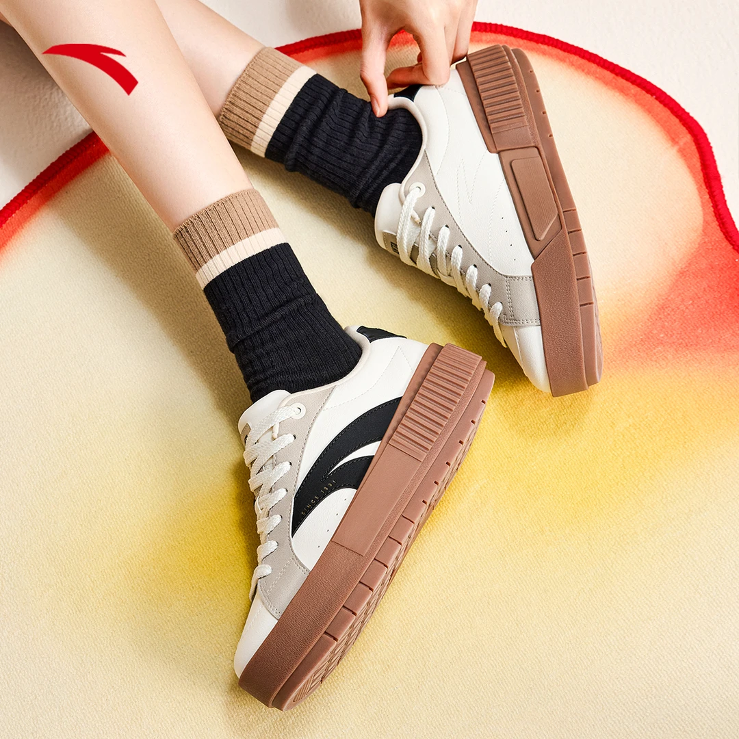 ANTA/安踏曲奇鞋女板鞋 新款时尚百搭经典复古运动欧若风潮流板鞋