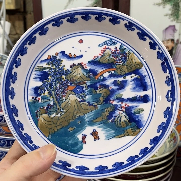 摆件////////直径19厘米。红。