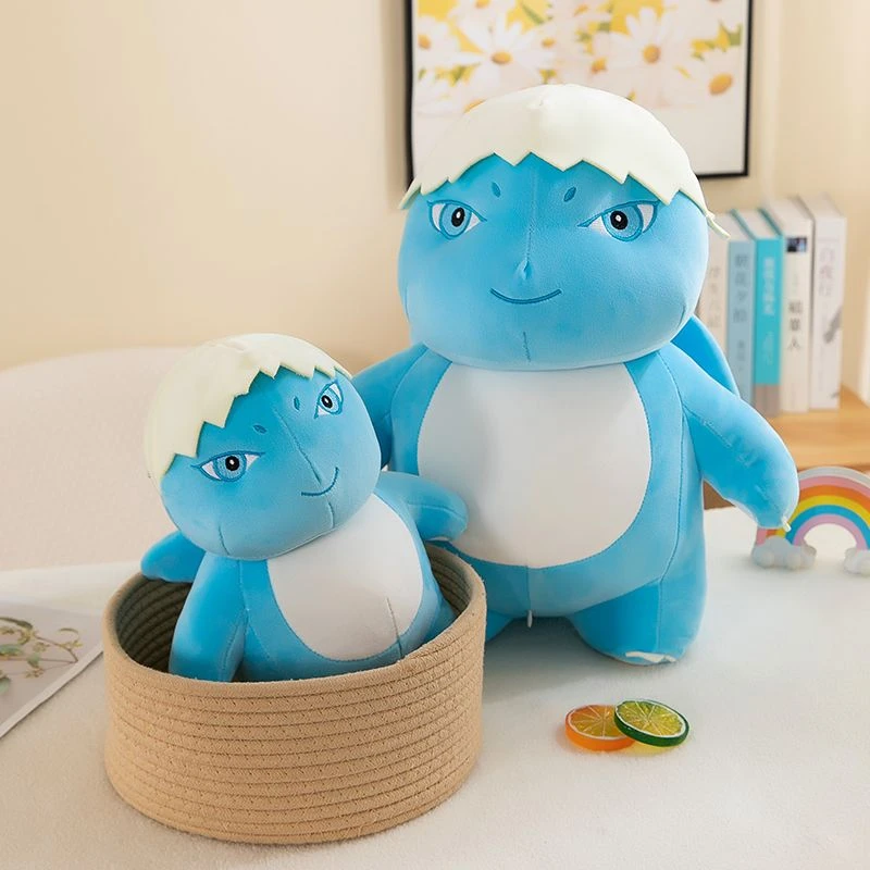 新款蛋壳暴暴龙毛绒玩具儿童公仔奶龙卡通布娃娃恐龙玩偶生日礼物